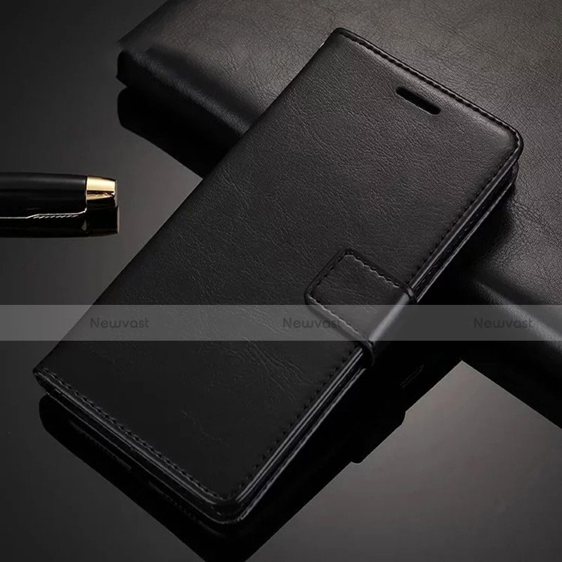 Leather Case Stands Flip Cover Holder for Xiaomi Redmi K30 4G Black