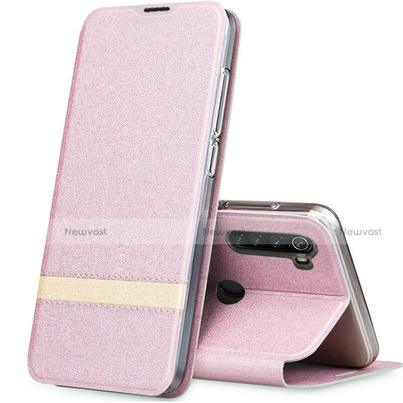 Leather Case Stands Flip Cover Holder for Xiaomi Redmi Note 8 (2021)