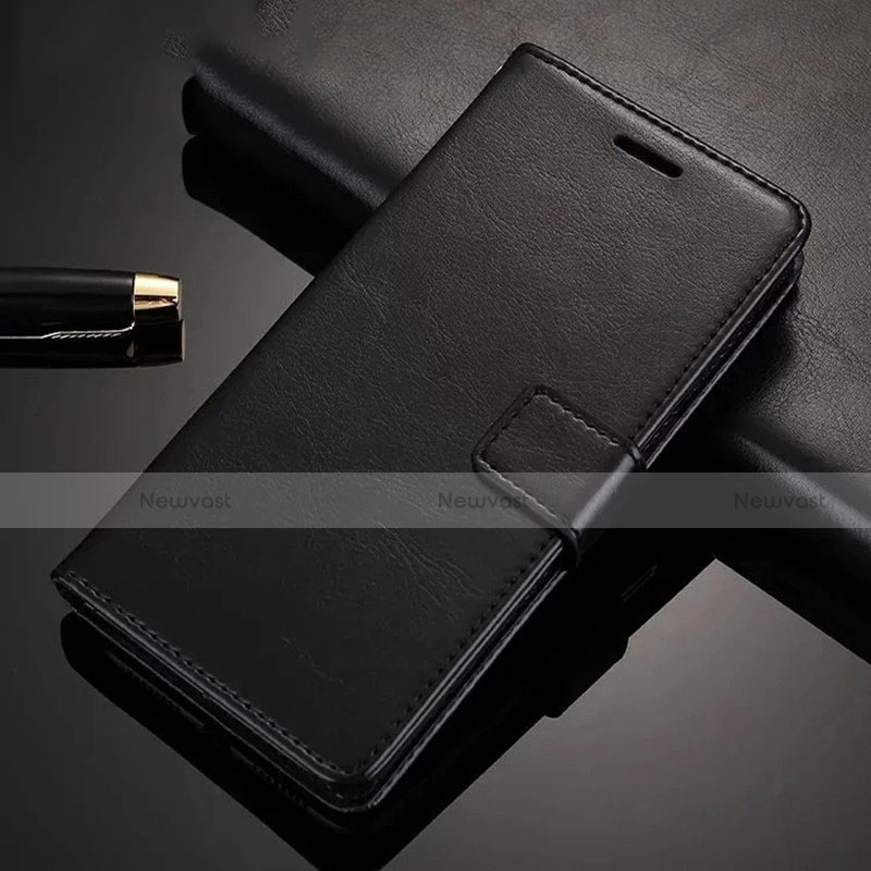 Leather Case Stands Flip Cover Holder for Xiaomi Redmi Note 8 Pro Black