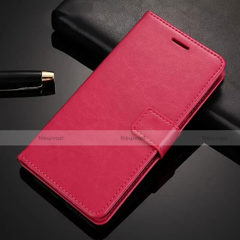 Leather Case Stands Flip Cover Holder for Xiaomi Redmi Note 8 Pro Red