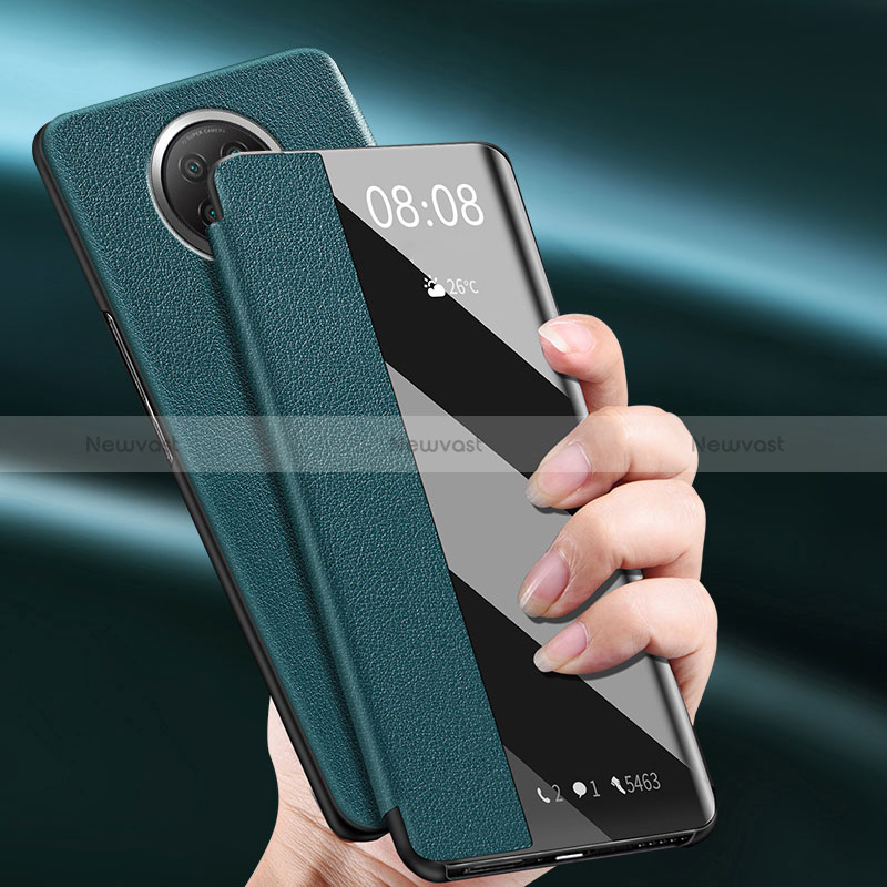 Leather Case Stands Flip Cover Holder for Xiaomi Redmi Note 9T 5G