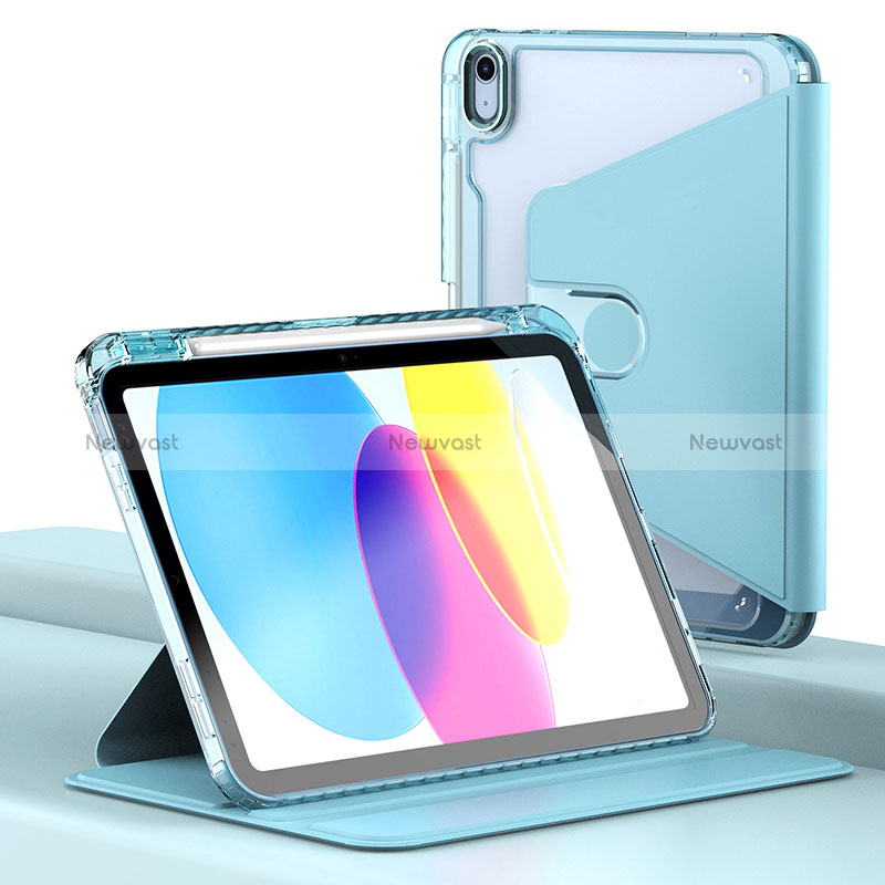 Leather Case Stands Flip Cover Holder H01 for Apple iPad 10.9 (2022)