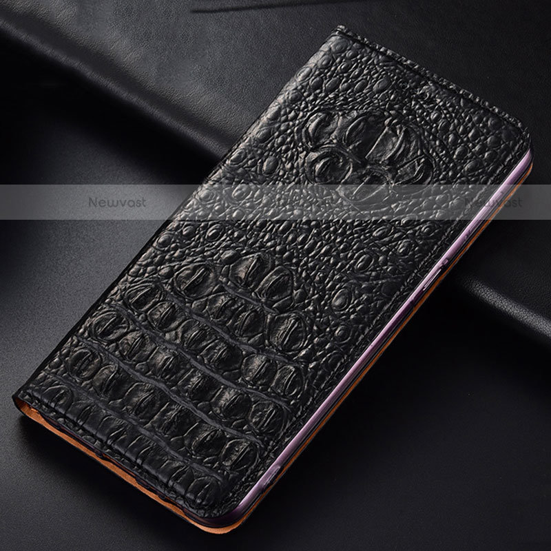 Leather Case Stands Flip Cover Holder H01P for Motorola Moto G10