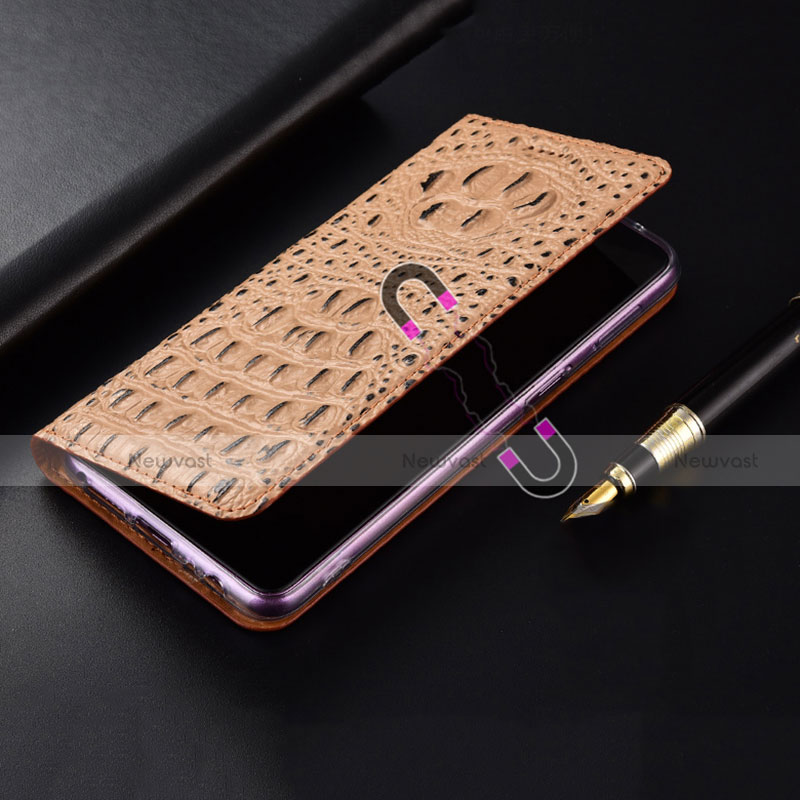 Leather Case Stands Flip Cover Holder H01P for Motorola Moto G50 5G