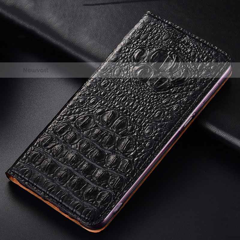 Leather Case Stands Flip Cover Holder H01P for Oppo A33