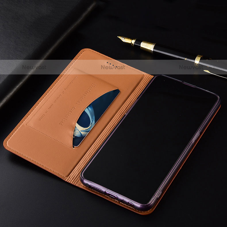 Leather Case Stands Flip Cover Holder H01P for Oppo A53