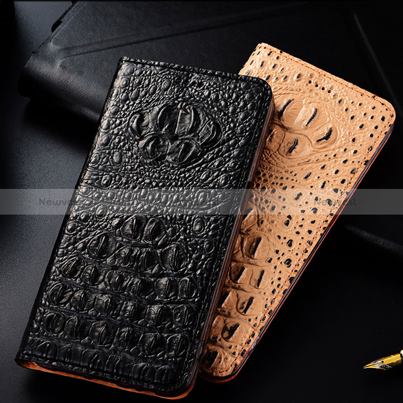 Leather Case Stands Flip Cover Holder H01P for Oppo Reno7 SE 5G