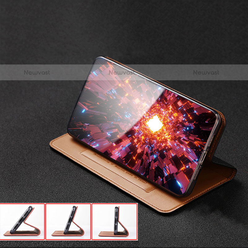 Leather Case Stands Flip Cover Holder H01P for Samsung Galaxy M33 5G