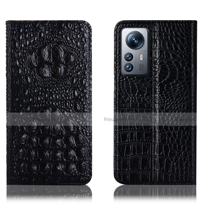 Leather Case Stands Flip Cover Holder H01P for Xiaomi Mi 12 5G