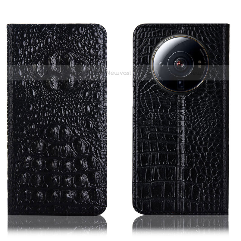 Leather Case Stands Flip Cover Holder H01P for Xiaomi Mi 12S Ultra 5G