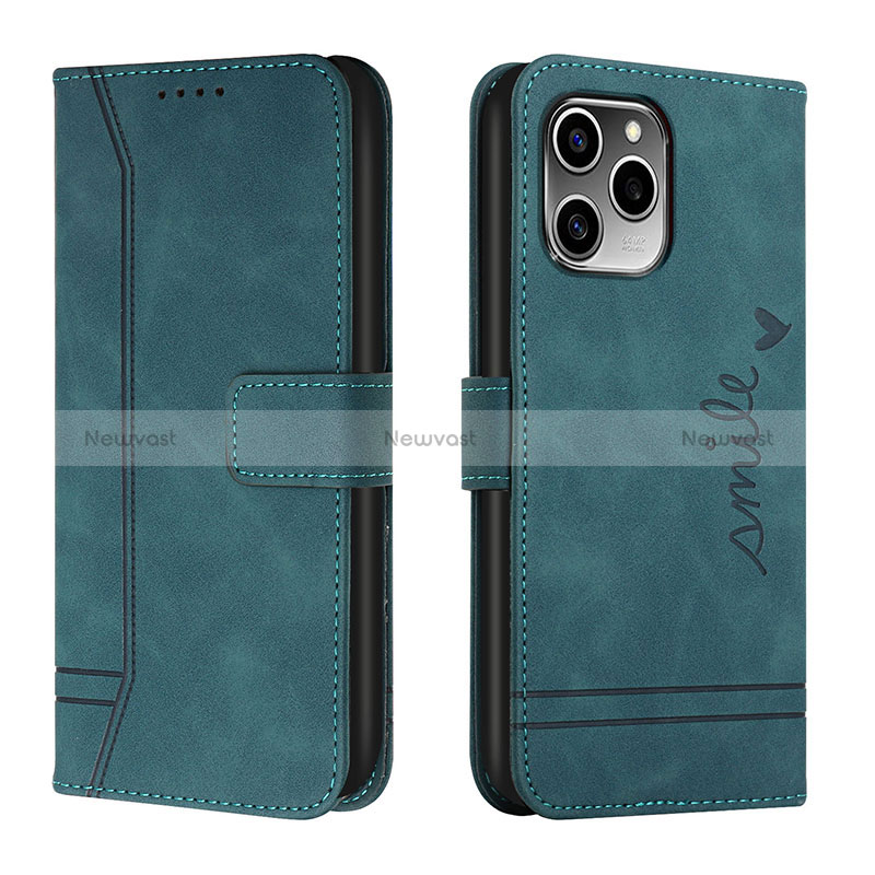 Leather Case Stands Flip Cover Holder H01X for Huawei Honor 60 SE 5G