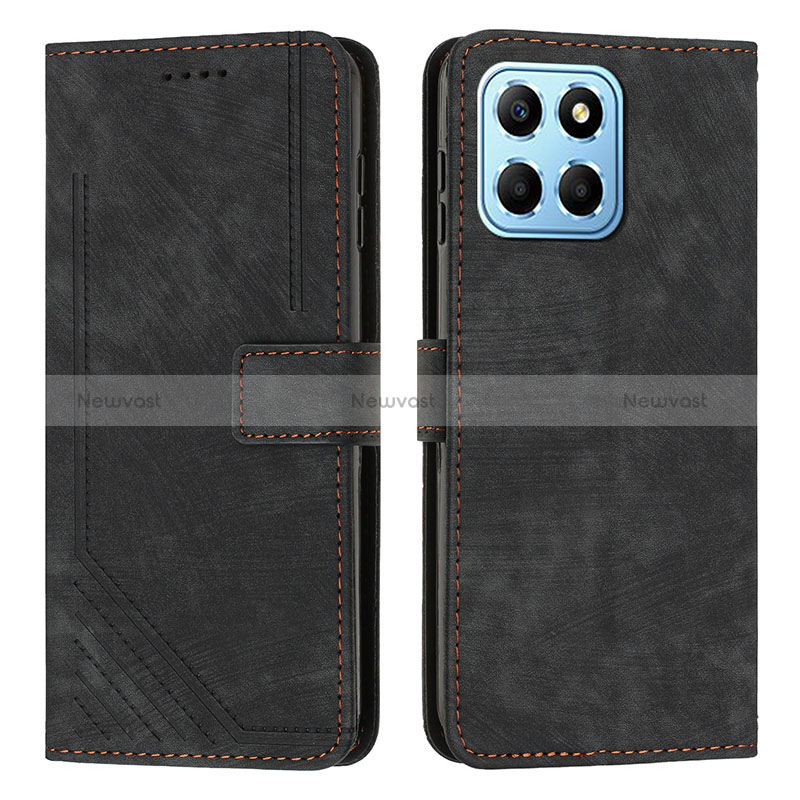 Leather Case Stands Flip Cover Holder H01X for Huawei Honor X6 5G