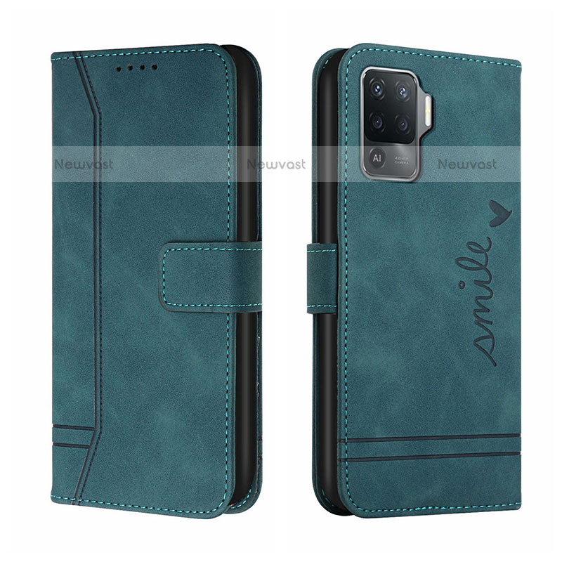 Leather Case Stands Flip Cover Holder H01X for Oppo A94 4G