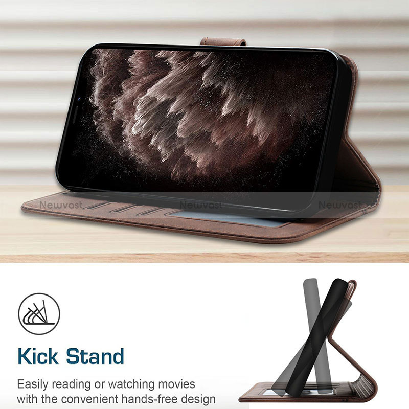 Leather Case Stands Flip Cover Holder H01X for Realme 9 Pro 5G