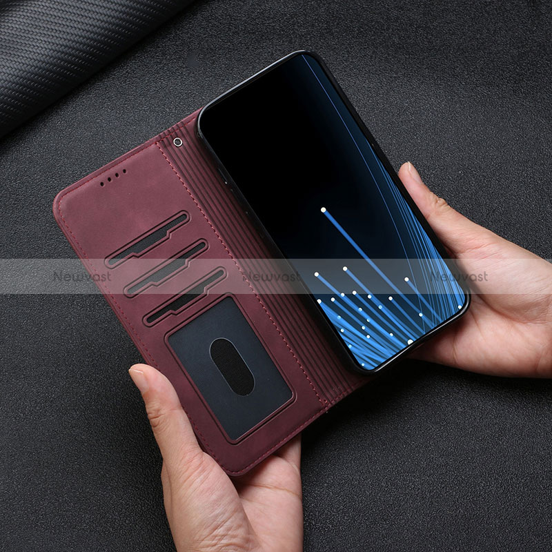 Leather Case Stands Flip Cover Holder H01X for Sony Xperia 1 V