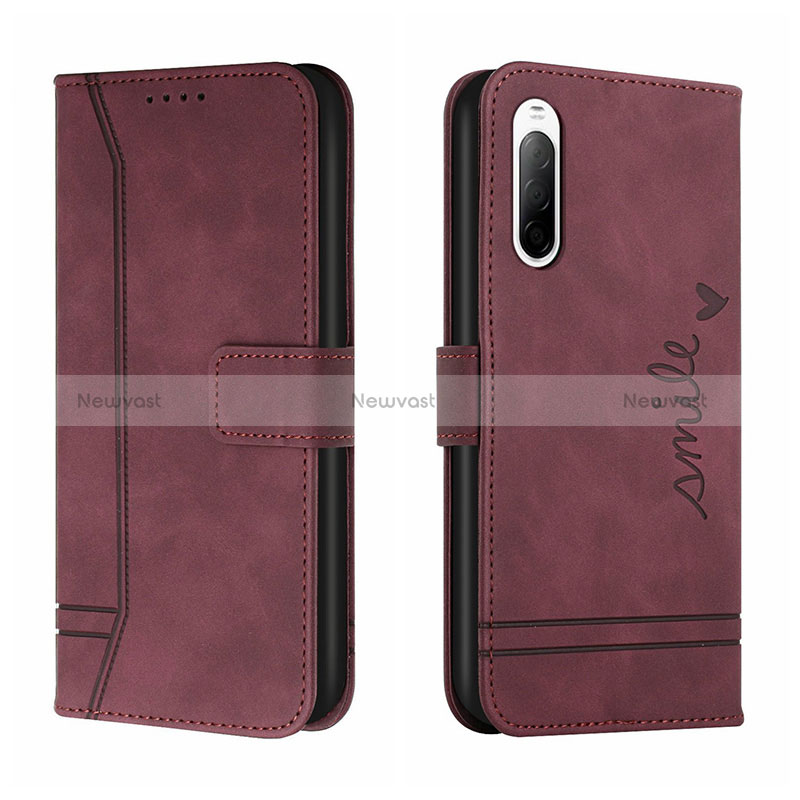 Leather Case Stands Flip Cover Holder H01X for Sony Xperia 10 II