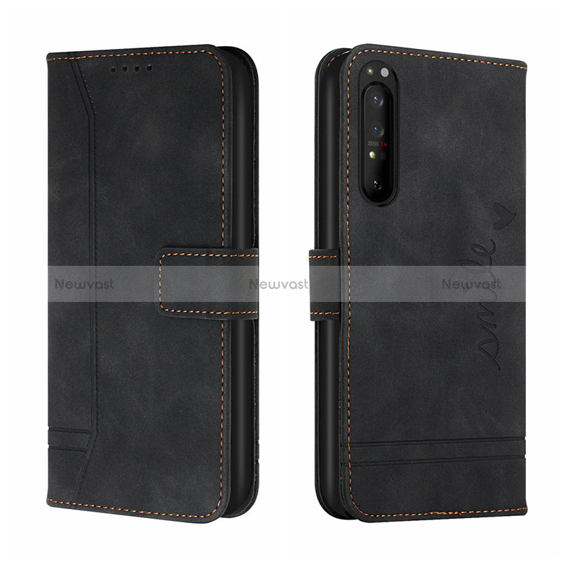 Leather Case Stands Flip Cover Holder H01X for Sony Xperia 5 III