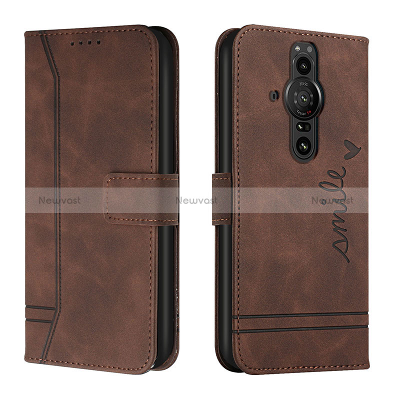 Leather Case Stands Flip Cover Holder H01X for Sony Xperia PRO-I