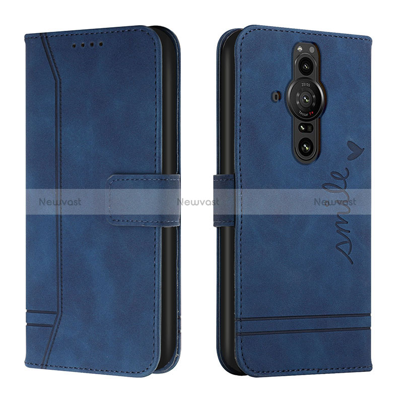 Leather Case Stands Flip Cover Holder H01X for Sony Xperia PRO-I