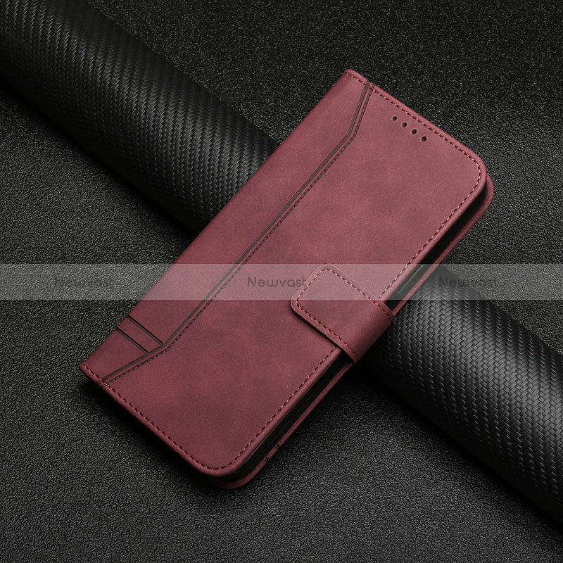 Leather Case Stands Flip Cover Holder H01X for Vivo Y11s