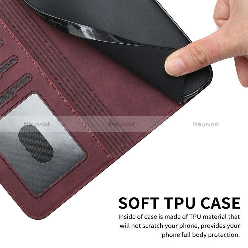 Leather Case Stands Flip Cover Holder H01X for Vivo Y20s