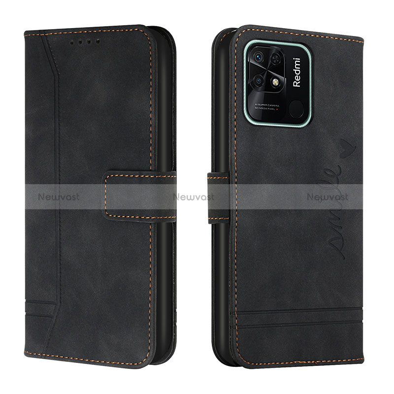 Leather Case Stands Flip Cover Holder H01X for Xiaomi Redmi 10C 4G