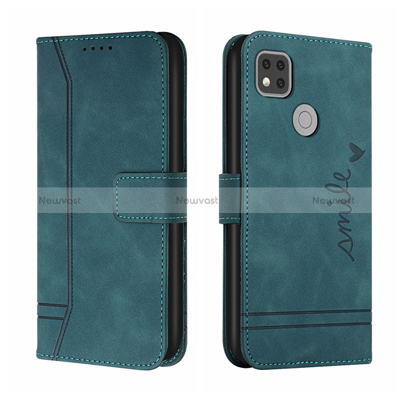 Leather Case Stands Flip Cover Holder H01X for Xiaomi Redmi 9C