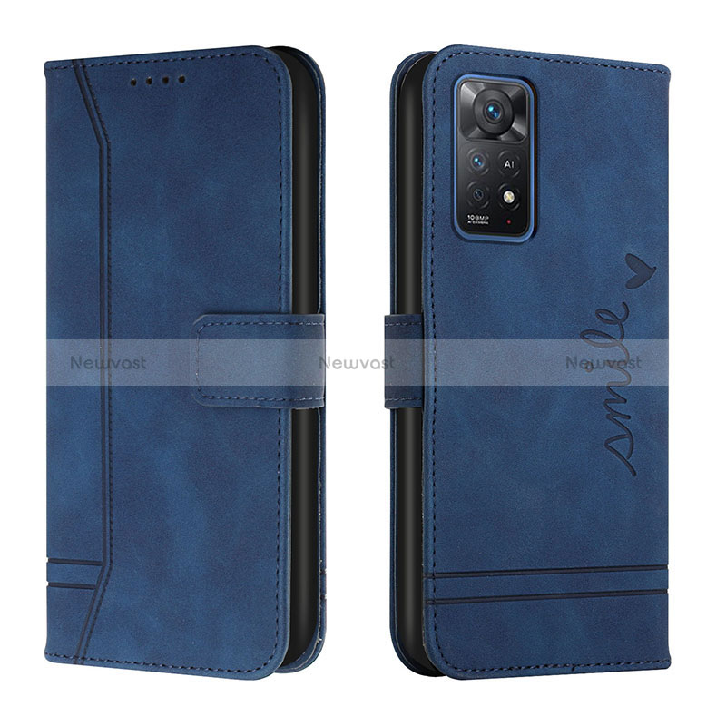 Leather Case Stands Flip Cover Holder H01X for Xiaomi Redmi Note 11 Pro 4G