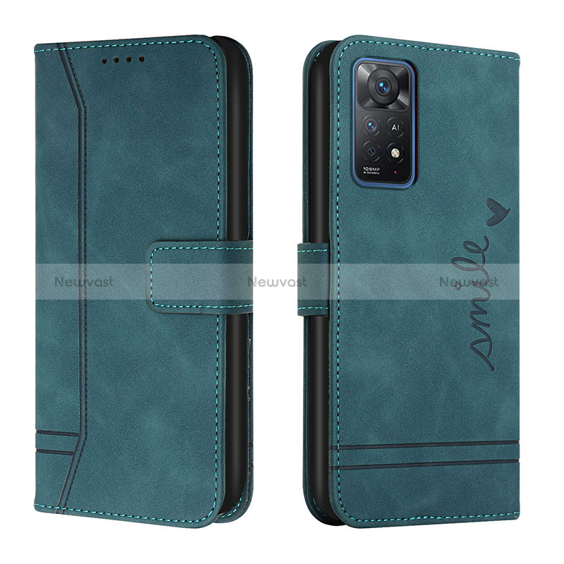 Leather Case Stands Flip Cover Holder H01X for Xiaomi Redmi Note 11 Pro 4G