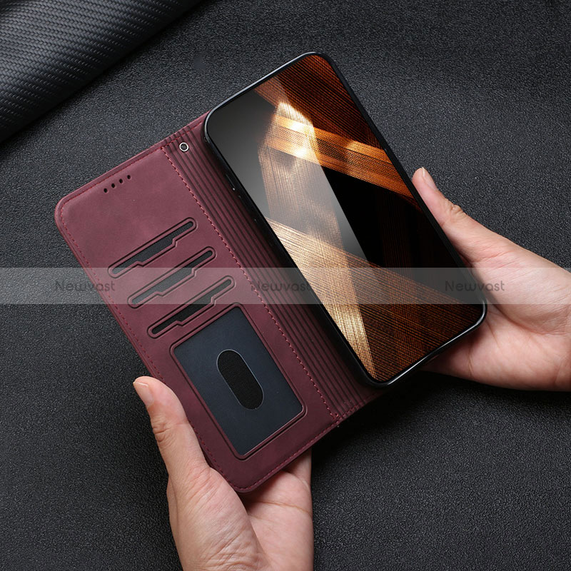 Leather Case Stands Flip Cover Holder H01X for Xiaomi Redmi Note 9S