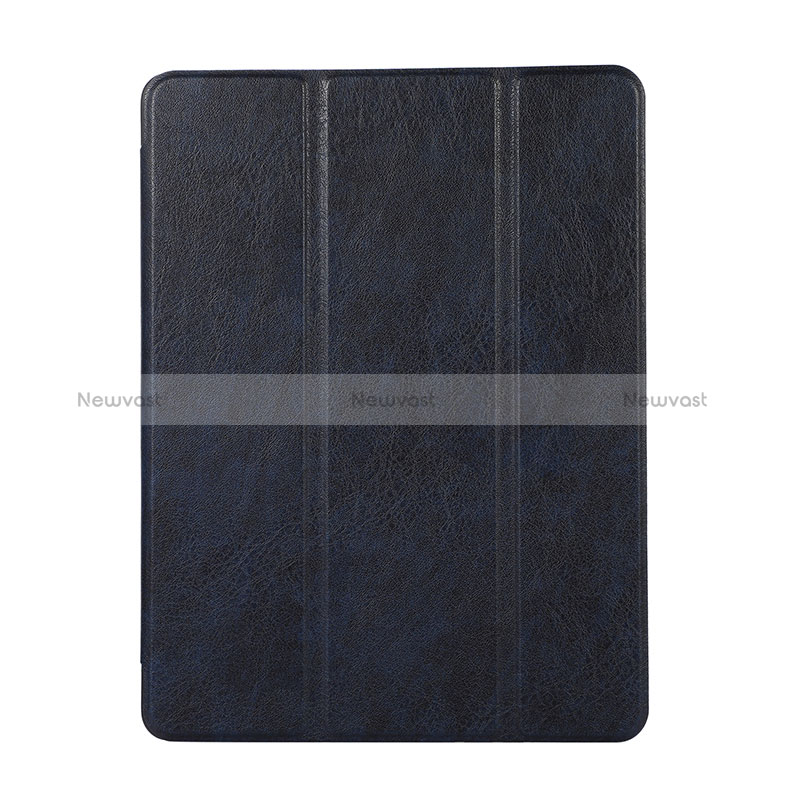 Leather Case Stands Flip Cover Holder H02 for Apple iPad Mini 4 Blue