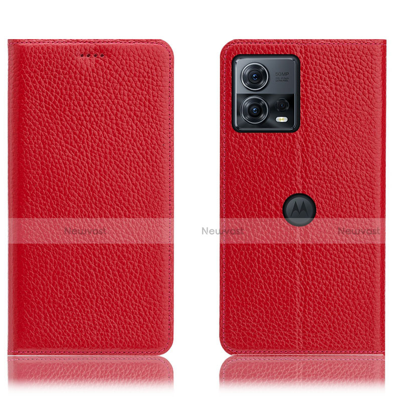 Leather Case Stands Flip Cover Holder H02P for Motorola Moto Edge S30 Pro 5G