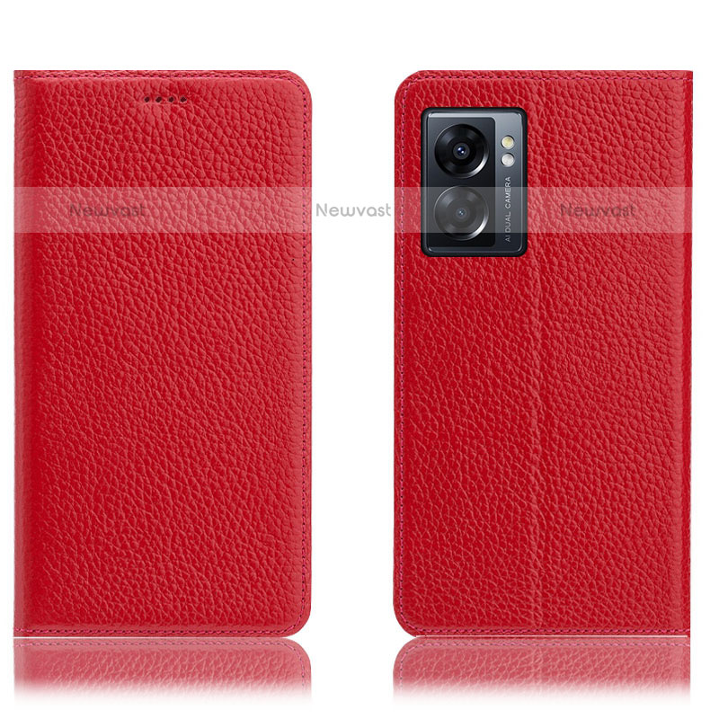 Leather Case Stands Flip Cover Holder H02P for OnePlus Nord N300 5G