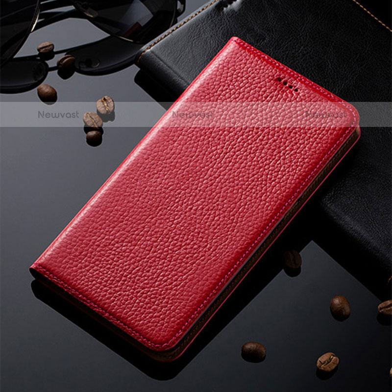 Leather Case Stands Flip Cover Holder H02P for Oppo A33
