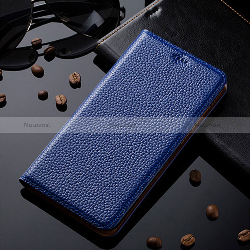 Leather Case Stands Flip Cover Holder H02P for Samsung Galaxy A20e