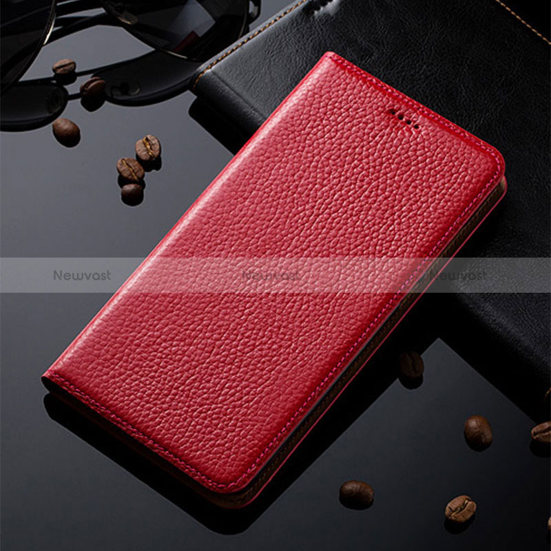 Leather Case Stands Flip Cover Holder H02P for Samsung Galaxy A40