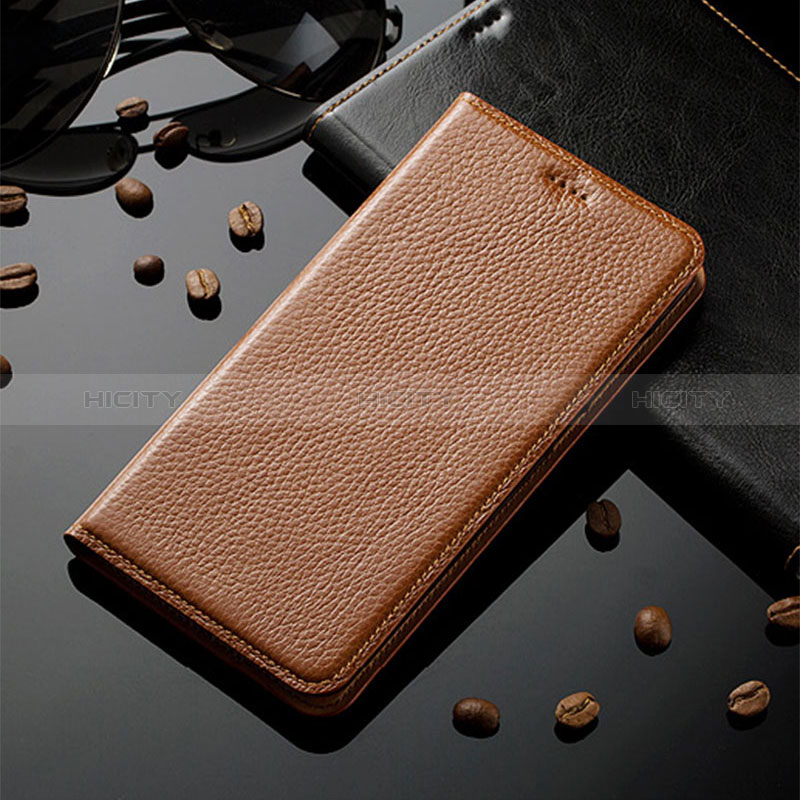 Leather Case Stands Flip Cover Holder H02P for Samsung Galaxy F52 5G