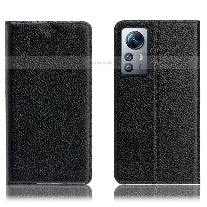 Leather Case Stands Flip Cover Holder H02P for Xiaomi Mi 12 Pro 5G