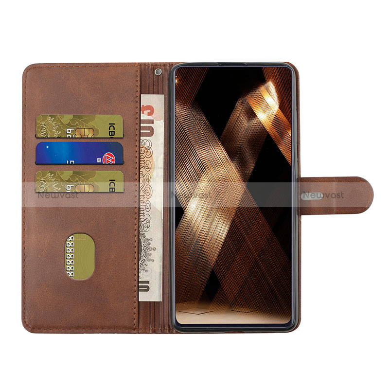 Leather Case Stands Flip Cover Holder H02X for Motorola Moto E22S