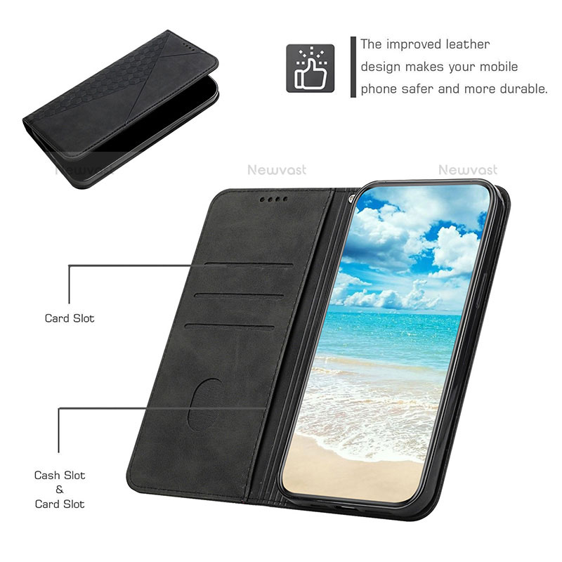 Leather Case Stands Flip Cover Holder H02X for Nothing Phone 1