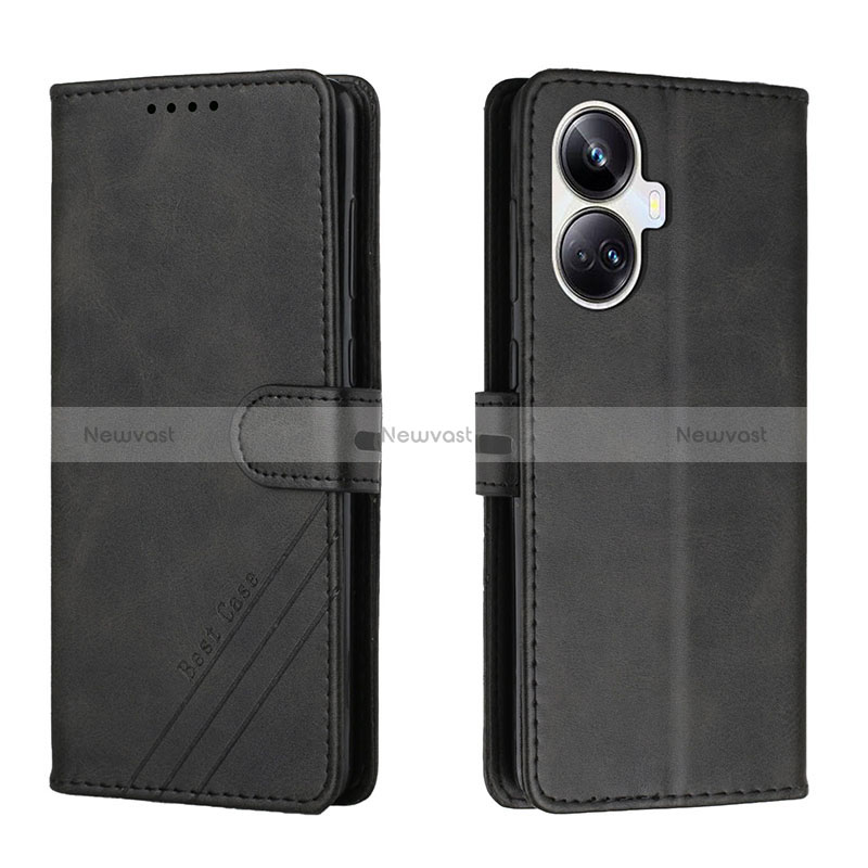 Leather Case Stands Flip Cover Holder H02X for Realme 10 Pro+ Plus 5G