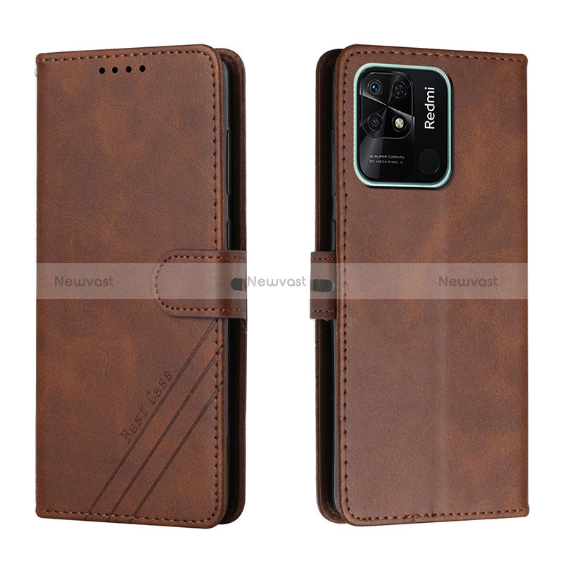 Leather Case Stands Flip Cover Holder H02X for Xiaomi Redmi 10 Power