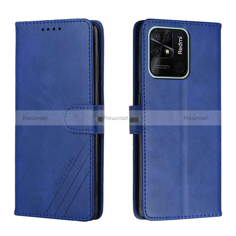 Leather Case Stands Flip Cover Holder H02X for Xiaomi Redmi 10C 4G