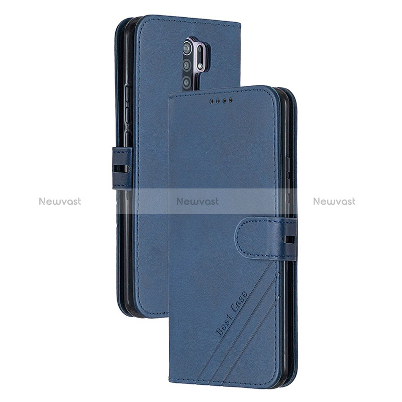 Leather Case Stands Flip Cover Holder H02X for Xiaomi Redmi 9