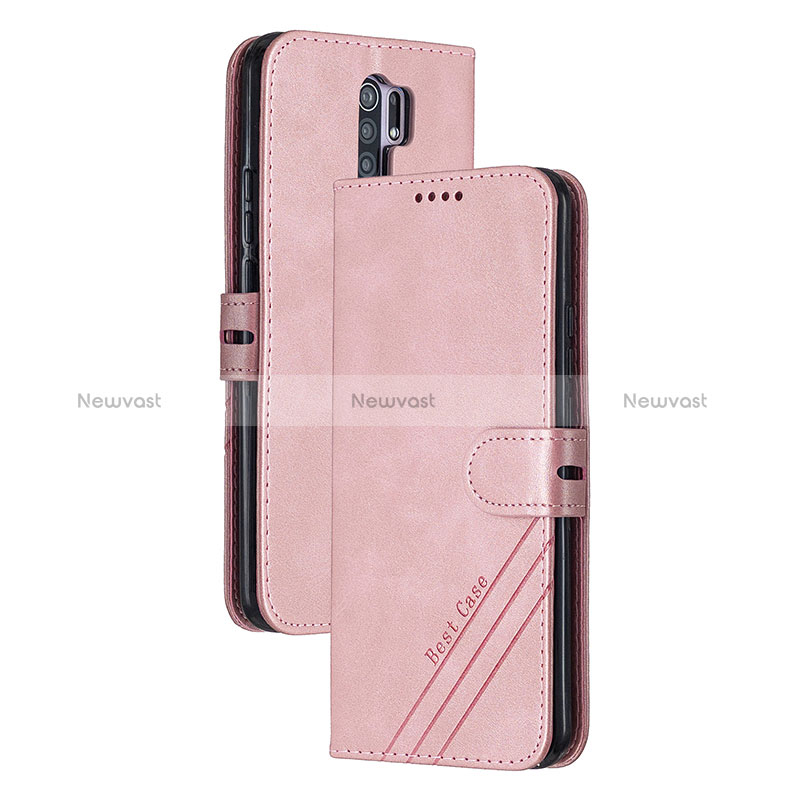 Leather Case Stands Flip Cover Holder H02X for Xiaomi Redmi 9