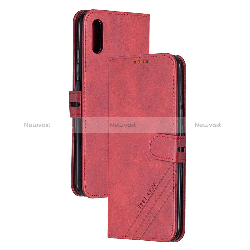 Leather Case Stands Flip Cover Holder H02X for Xiaomi Redmi 9i