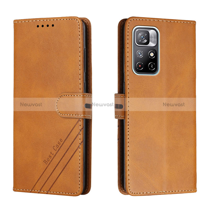 Leather Case Stands Flip Cover Holder H02X for Xiaomi Redmi Note 11S 5G