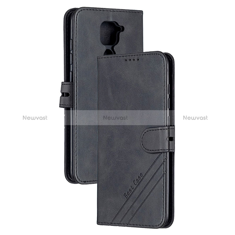 Leather Case Stands Flip Cover Holder H02X for Xiaomi Redmi Note 9