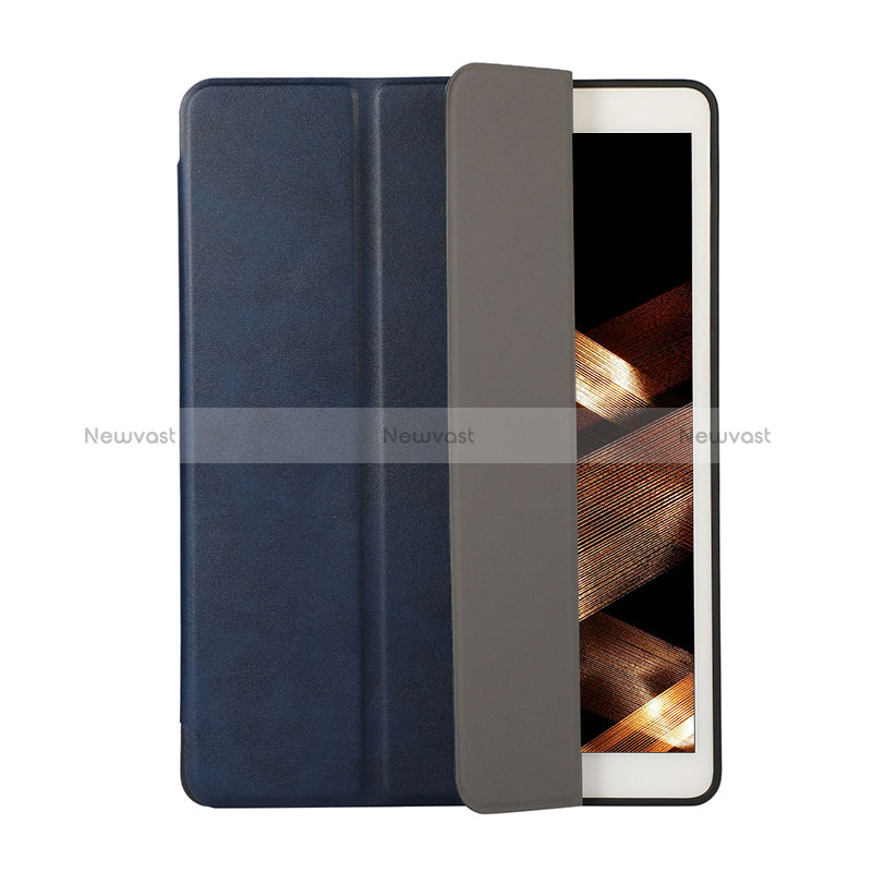 Leather Case Stands Flip Cover Holder H03 for Apple iPad Mini 4 Blue