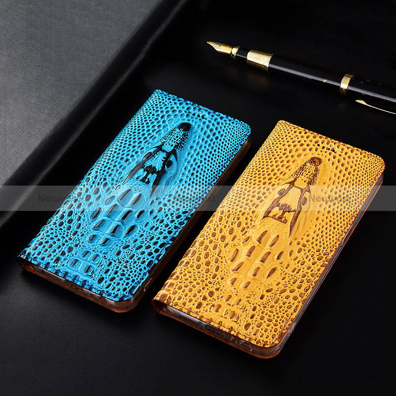 Leather Case Stands Flip Cover Holder H03P for Apple iPhone 12